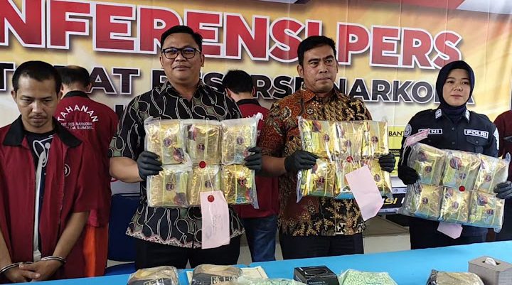 Ditresnarkoba Polda Sumsel Gagalkan Peredaran Narkoba Seberat 23 Kg Asal Riau