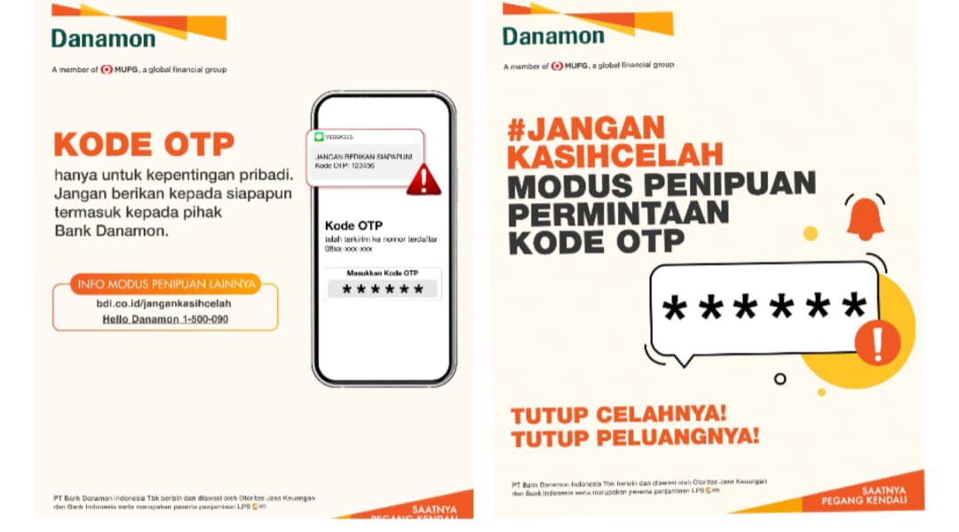 Danamon Luncurkan Kampanye Imbau Nasabah Siaga Modus Penipuan Permintaan Kode OTP