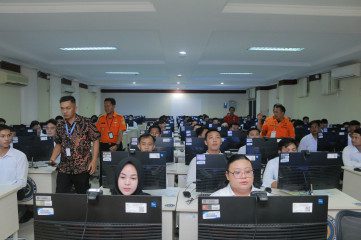 Ratusan Pelamar CPNS Kantor SAR Palembang Ikuti Seleksi Kompetensi Dasar