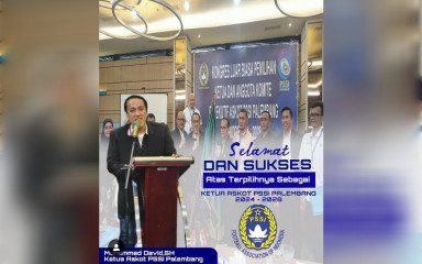 Terpilih Sebagai Ketua Askot PSSI Kota Palembang, Ini Kata Moh David