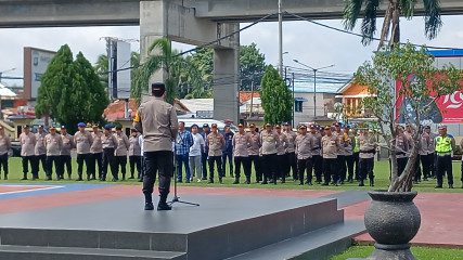 Polrestabes Palembang Terjunkan Ribuan Personil Untuk Pengamanan Nataru