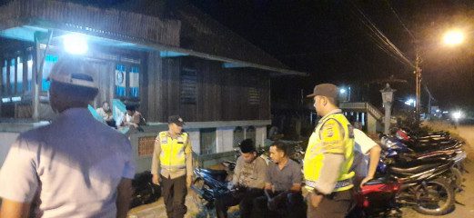 Polsek BP Peliung Laksnakan Patroli dan Sambang Malam Libur Untuk Sitkamtibmas yang Kondusif