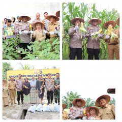 Kapolres OKU Timur: Polsek Buay Madang Percontohan Dalam Menindaklanjuti Program Ketahanan Pangan Nasional