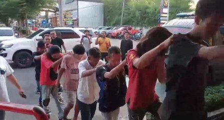 Belasan Jukir Diamankan Polrestabes Palembang
