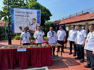 Lapas Klas I Merah Mata Palembang Deklarasi Anti Narkoba dan Anti Alat Komunikasi Ilegal